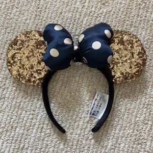Disney Black and Gold Minnie Ear Headband